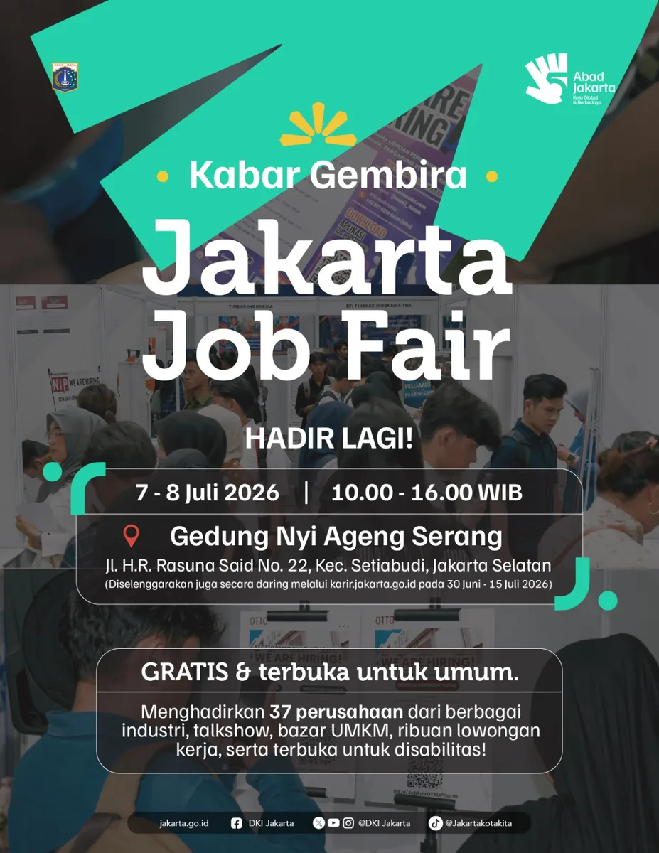 Job Fair Kabupaten Tasikmalaya 2026 (Suku Dinas TKTE Wilayah Kabupaten Tasikmalaya Barat) : 7-8 Juli 2026